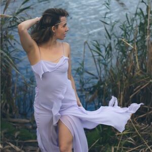 Elegant Lavender Dress